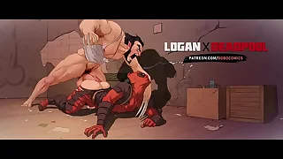 Wolverine macetando o Deadpool (Boobocomis – Logan X Deadpool)