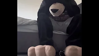 Transformation into giant furry wolf